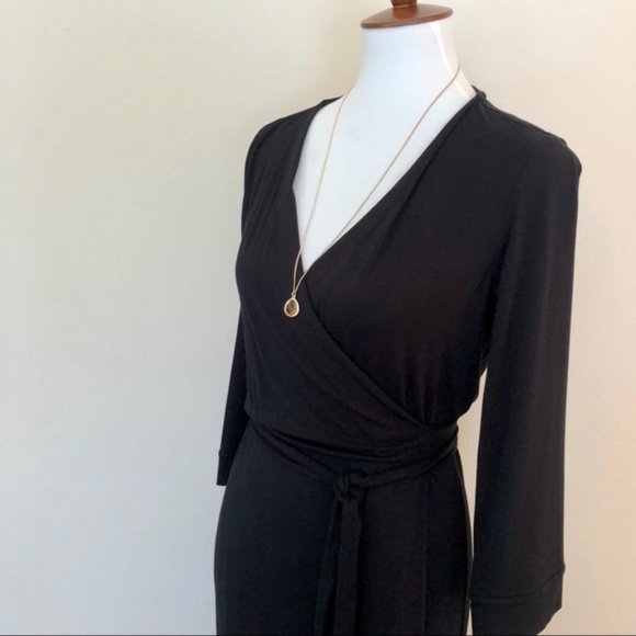* DVF Diane Von Furstenberg Wrap Dress Black - Picture 6 of 8